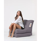 Fotoliu Siesta Sofa Bed Pouf, poliester, gri, 55x40x40 cm