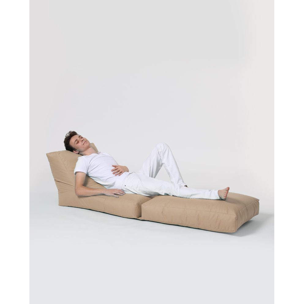 Fotoliu Siesta Sofa Bed Pouf, 100% poliester, bej, 55x40x40 cm