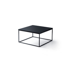 Masuta cafea BLACK, negru, PAL melaminat/metal, 75x75x45 cm