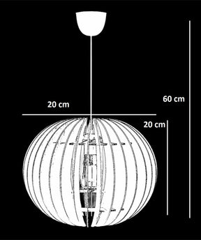 Set 2 lustre 390FLH1511, nuc, 20x20x60 cm