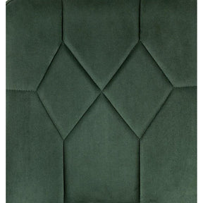 Scaun K539, verde inchis/negru, stofa catifelata/metal, 50x62x84 cm