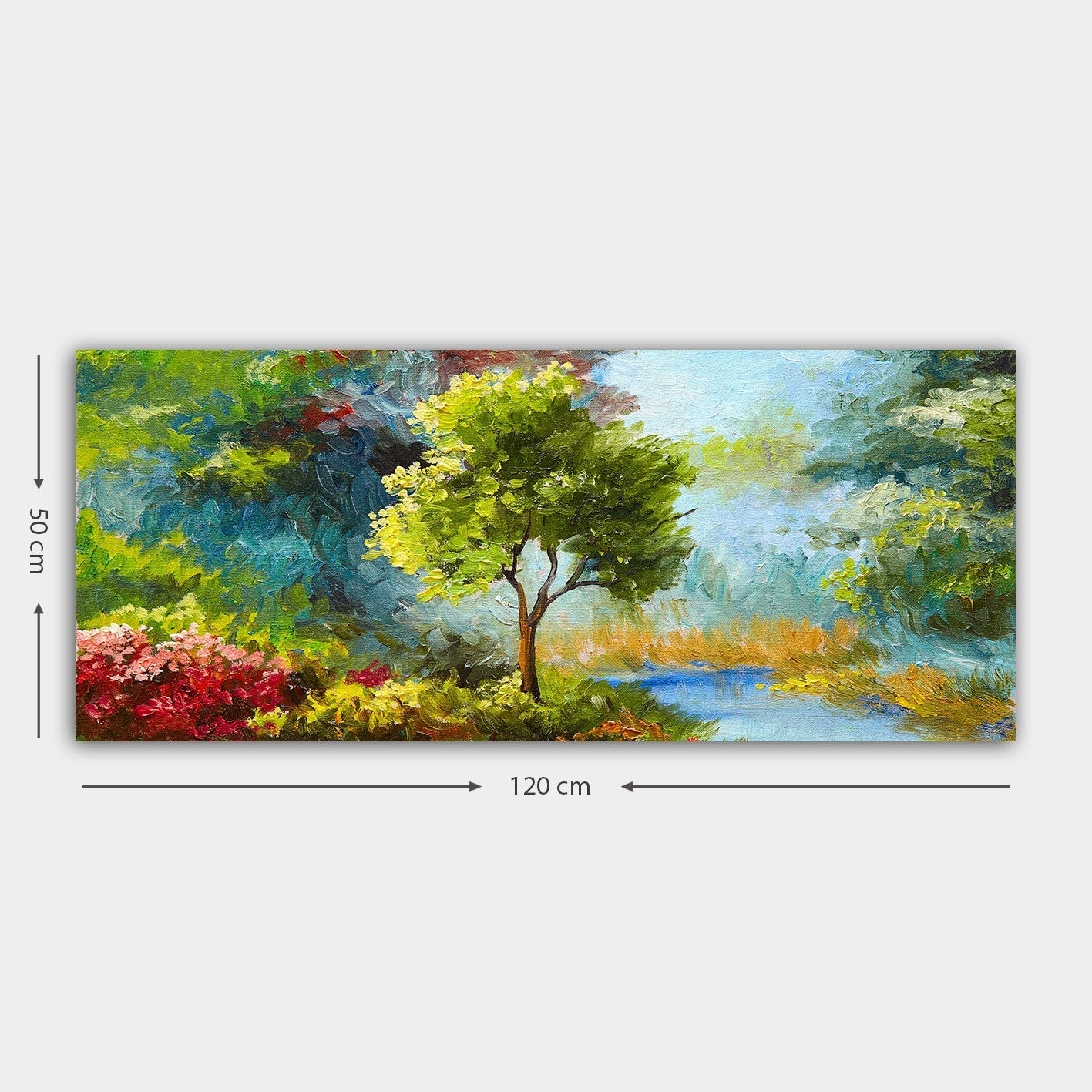 Tablou YTY539260618_50120, multicolor, lemn, 120x50 cm