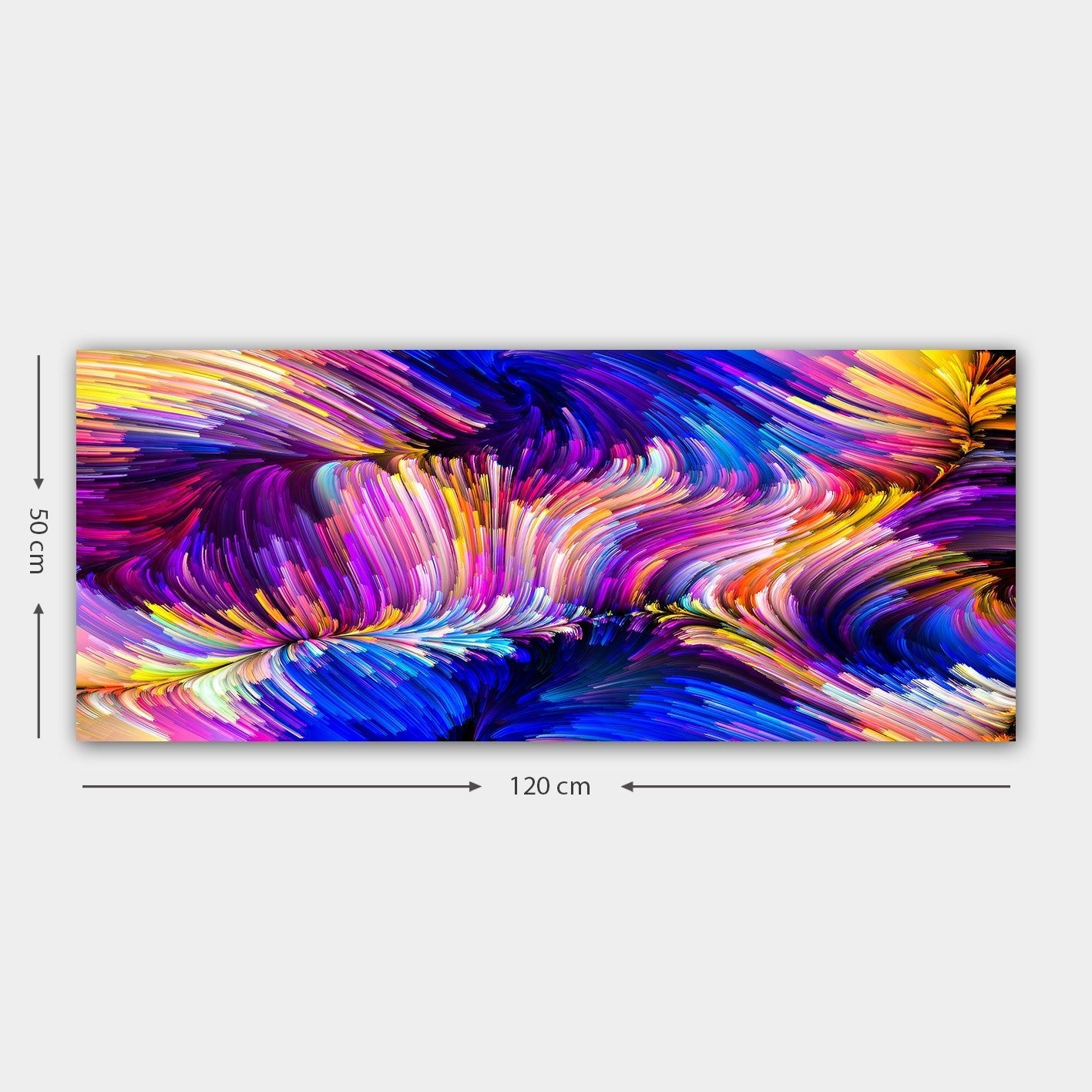 Tablou YTY550769545_50120, multicolor, lemn, 120x50 cm