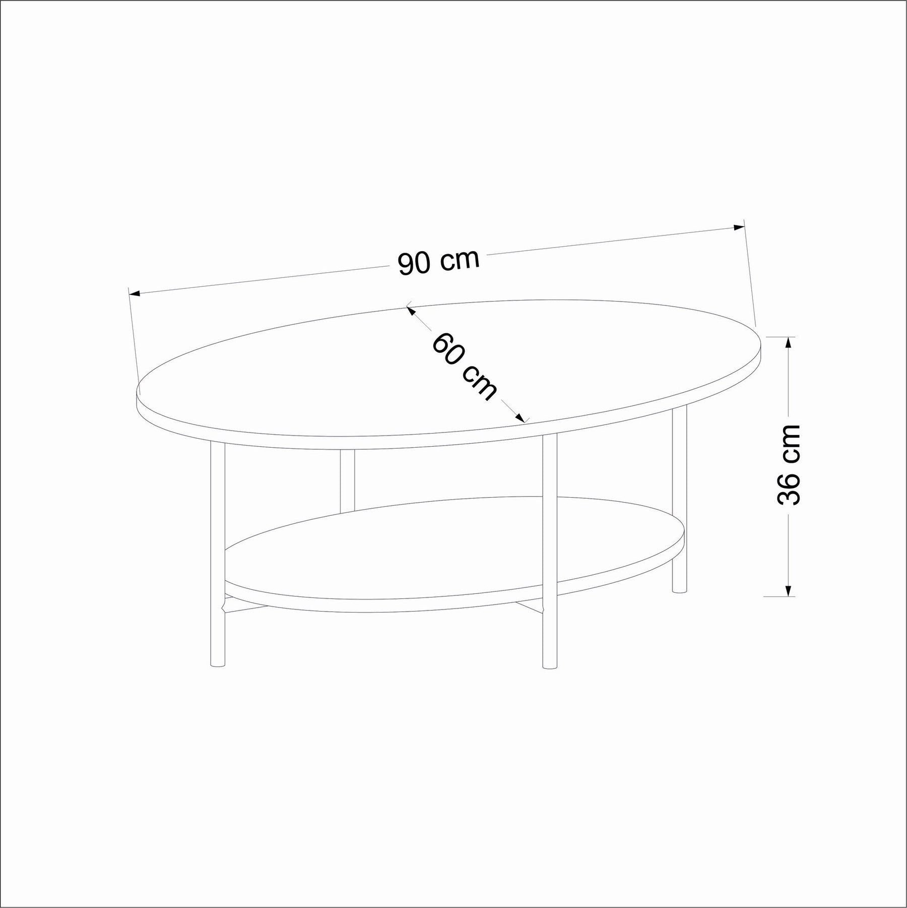 Masuta cafea ELIS, bej cu efect de marmura, PAL melaminat, 90x60x36 cm