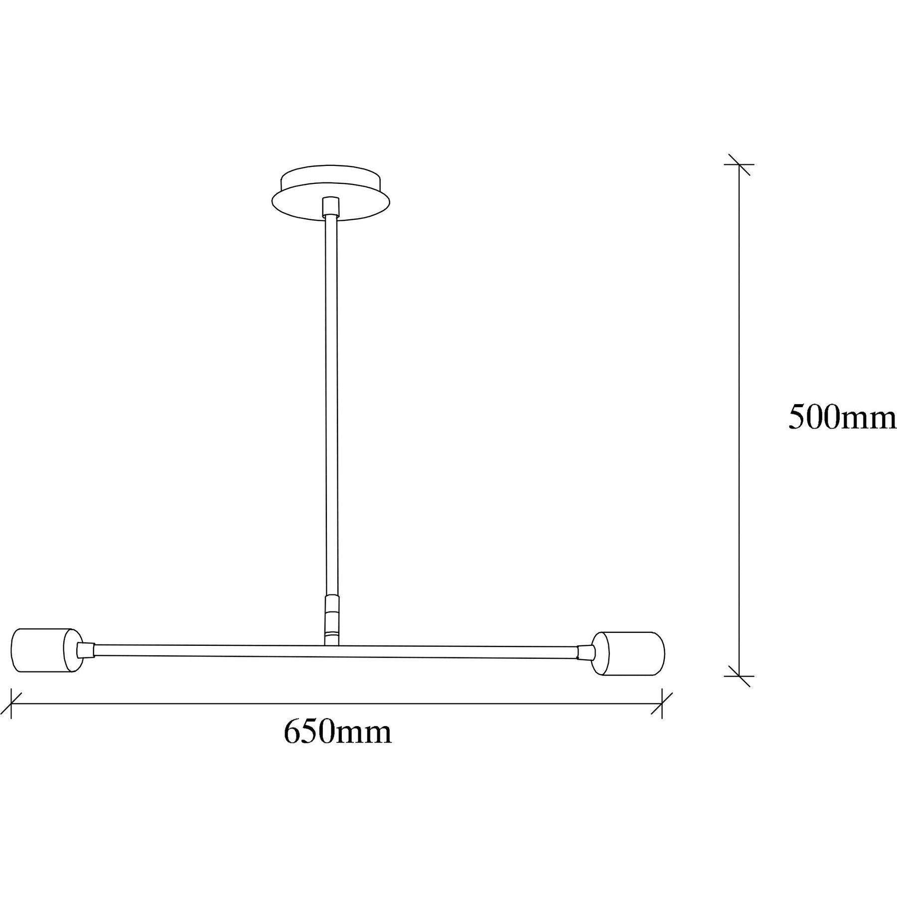 Lustra Flower 160-AV, negru, metal, 65x12x50 cm