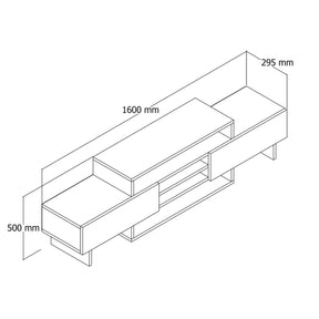 suport tv özdetvstand white 570vlt2420