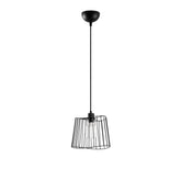 Lustra BYISOO 6350, negru, metal, 25x116 cm