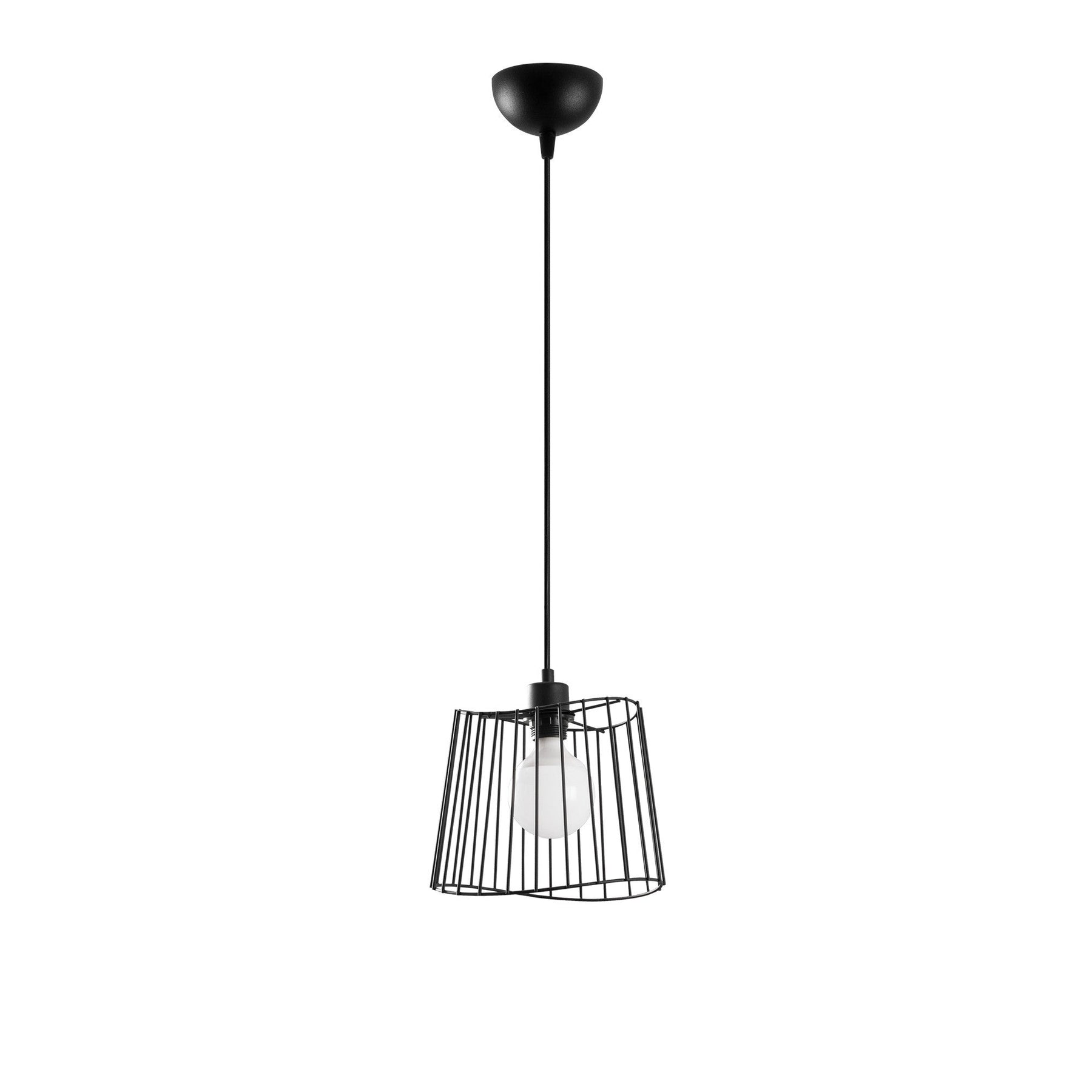 Lustra BYISOO 6350, negru, metal, 25x116 cm