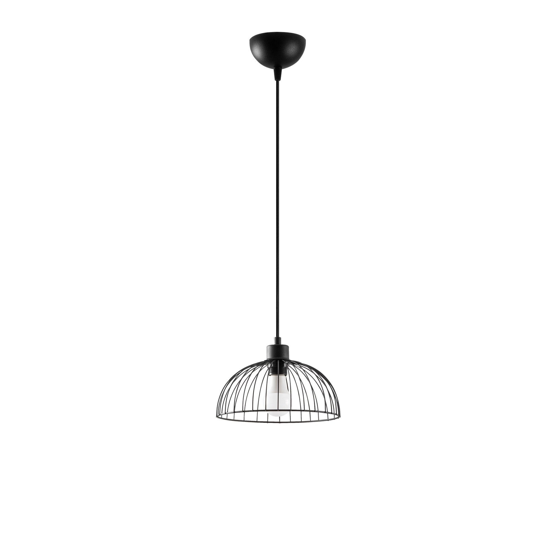 Lustra BEYBISI 6370, negru, metal, 25x27-107 cm