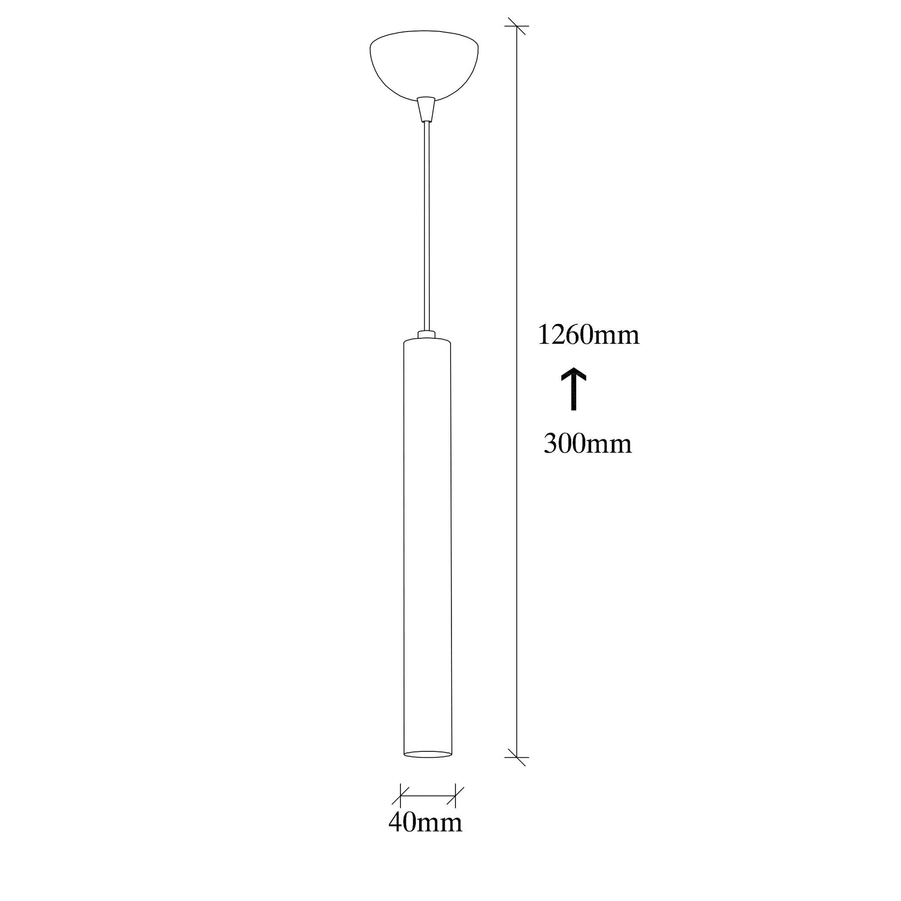 Lustra TEMPO 2077, negru, metal, 4x30-126 cm