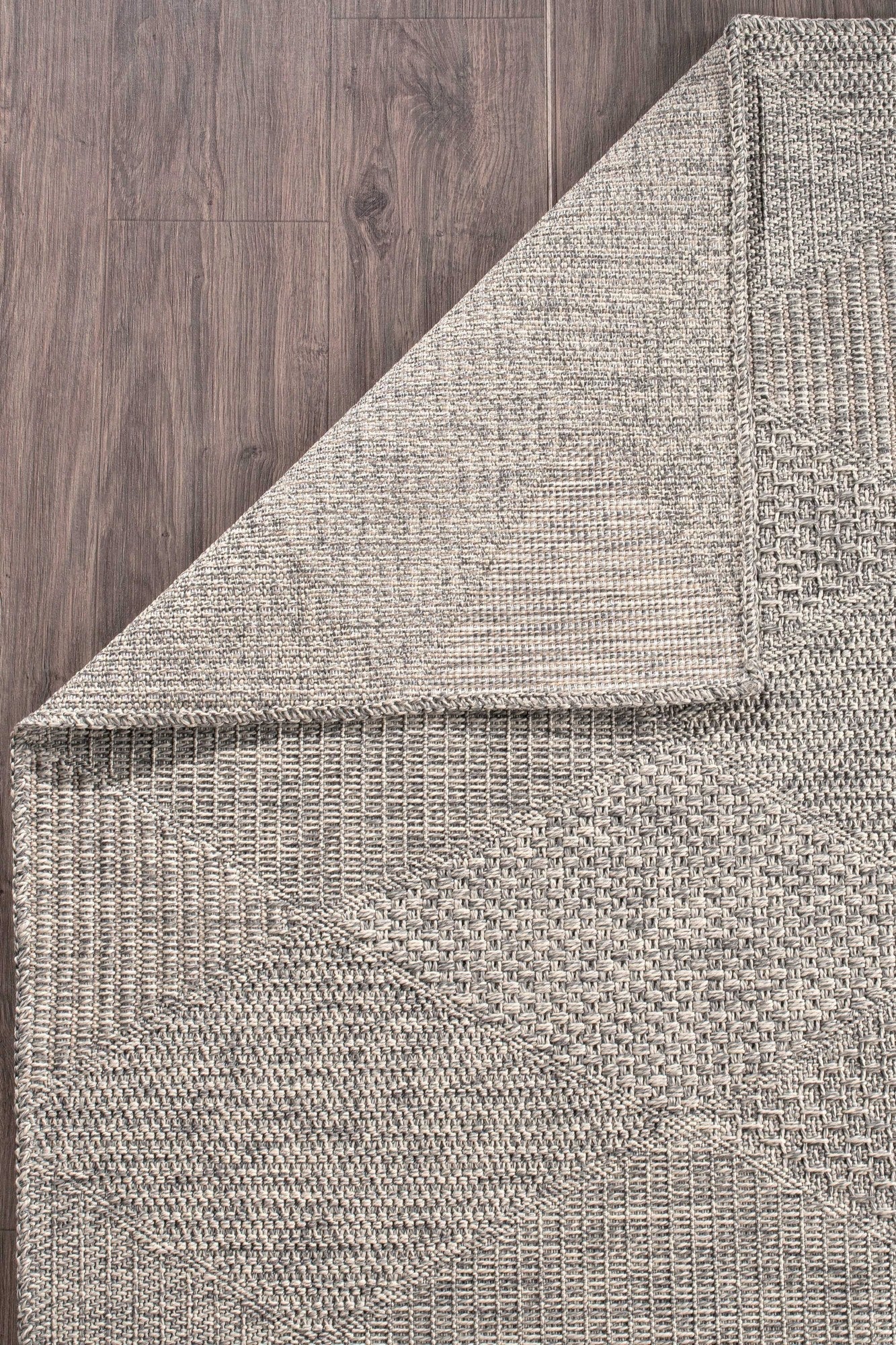 Covor RUSTICANA, 80x300 cm, forma dreptunghiulara, polipropilena, gri, 3104