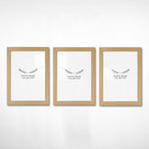 Set 3 rame foto 628DTR1150, stejar, plastic, 13x18 cm