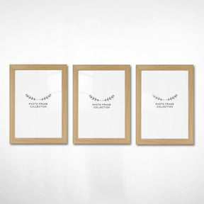 Set 3 rame foto 628DTR1150, stejar, plastic, 13x18 cm