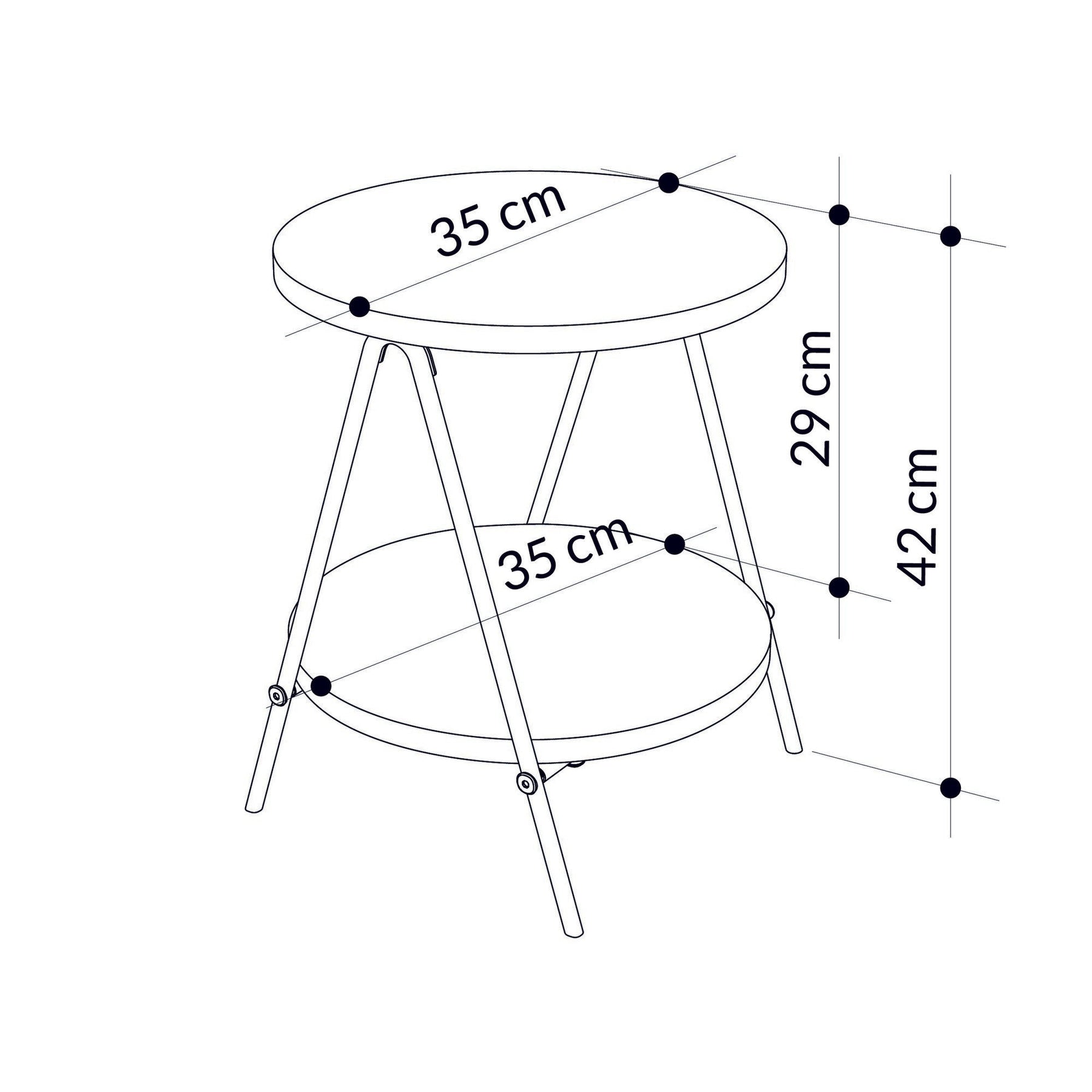 tabel lateral esselside oak 779hms4133