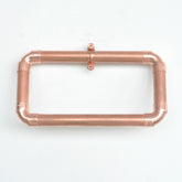 Suport prosoape COP004, metal, cupru, 22x5x12 cm