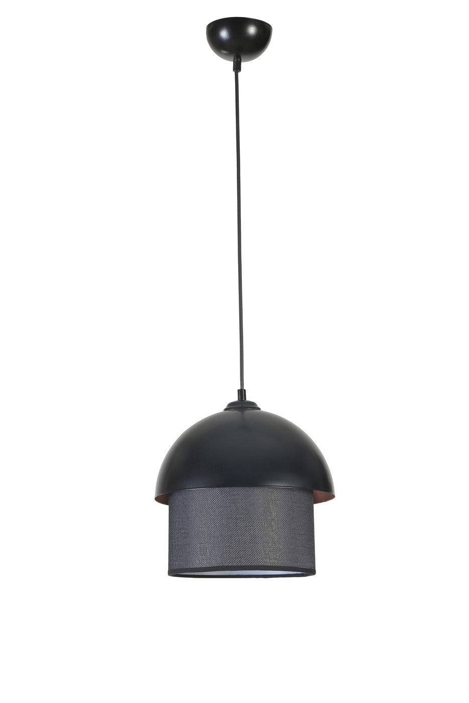 Lustra 846STL5204, negru, metal, 25x25-70 cm