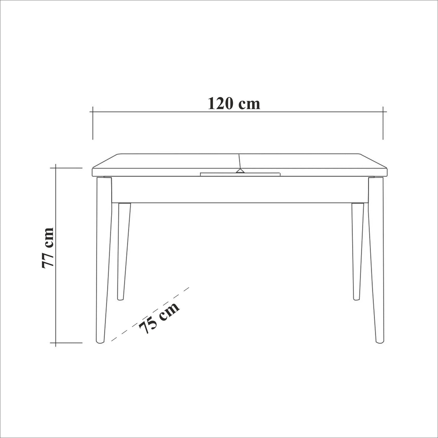 Set masa extensibila cu 2 scaune si bancheta SANTIAGO ATLANTICE, verde/stejar, PAL melaminat/stofa clasica