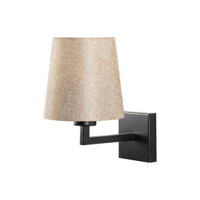 Lampa de perete Profil - 4656, negru/bej, fier/material textil, 18x24 cm