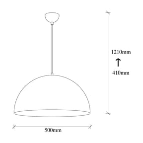 Lustra Sivani - MR - 719, alb, metal, 50x121 cm