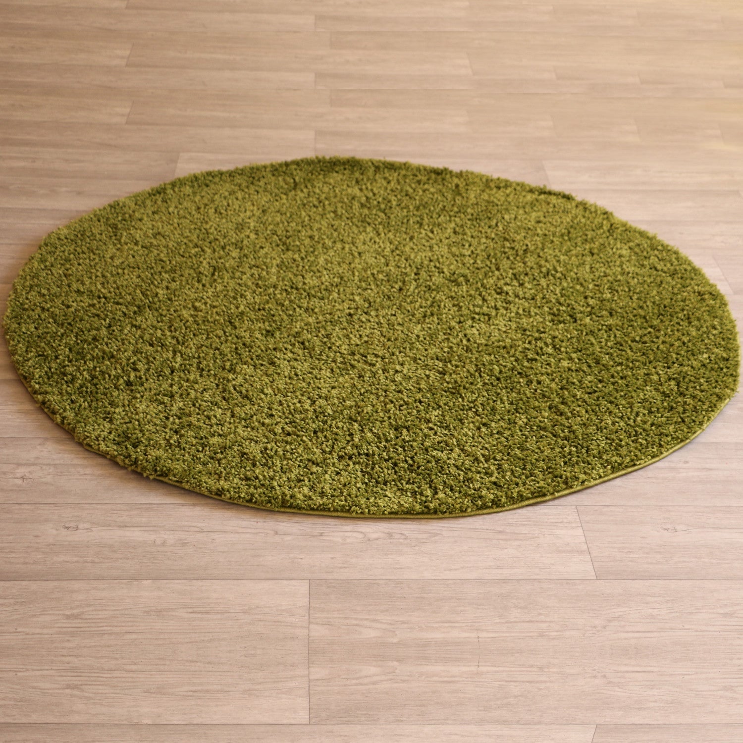 Covor LIFE, 120x120 cm, forma rotunda, polipropilena, verde, 1500 v2