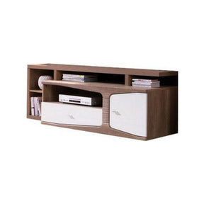 Comoda TV SANTA FE4A, stejar/alb, lemn/MDF, 195X58X56 cm