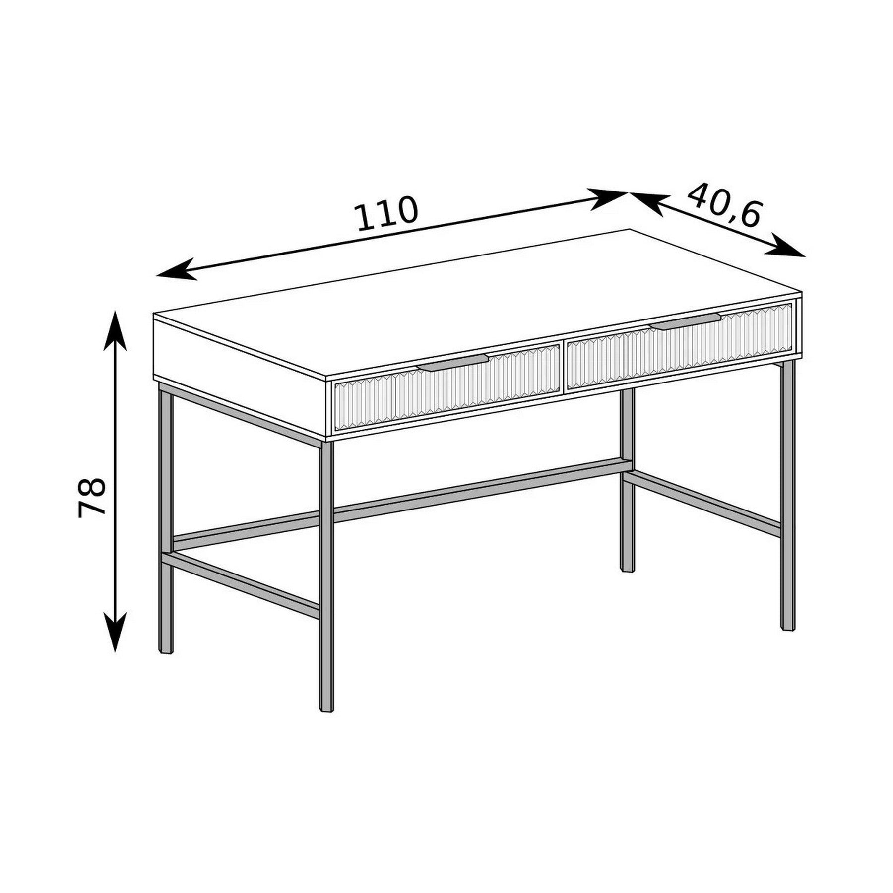 Consola LINKASTYLE LS9, casmir, PAL, 110x40.6x78 cm