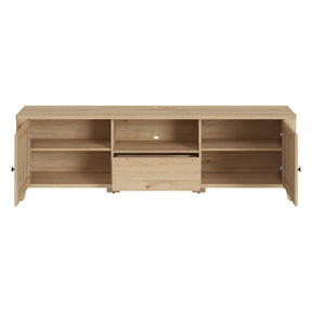 Comoda TV PARILLA, stejar, PAL laminat/MDF, 188x42x57 cm