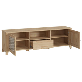 Comoda TV PARILLA, stejar, PAL laminat/MDF, 188x42x57 cm