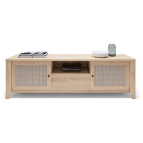 Comoda TV PARILLA, stejar, PAL laminat/MDF, 188x42x57 cm