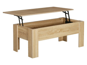 Masuta cafea RIWA, stejar, PAL, 100x50x42/56 cm