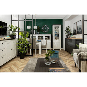 Masa extensibila Hesen, zada sibiu deschis/pin larico, PAL, 160-200x90x76 cm