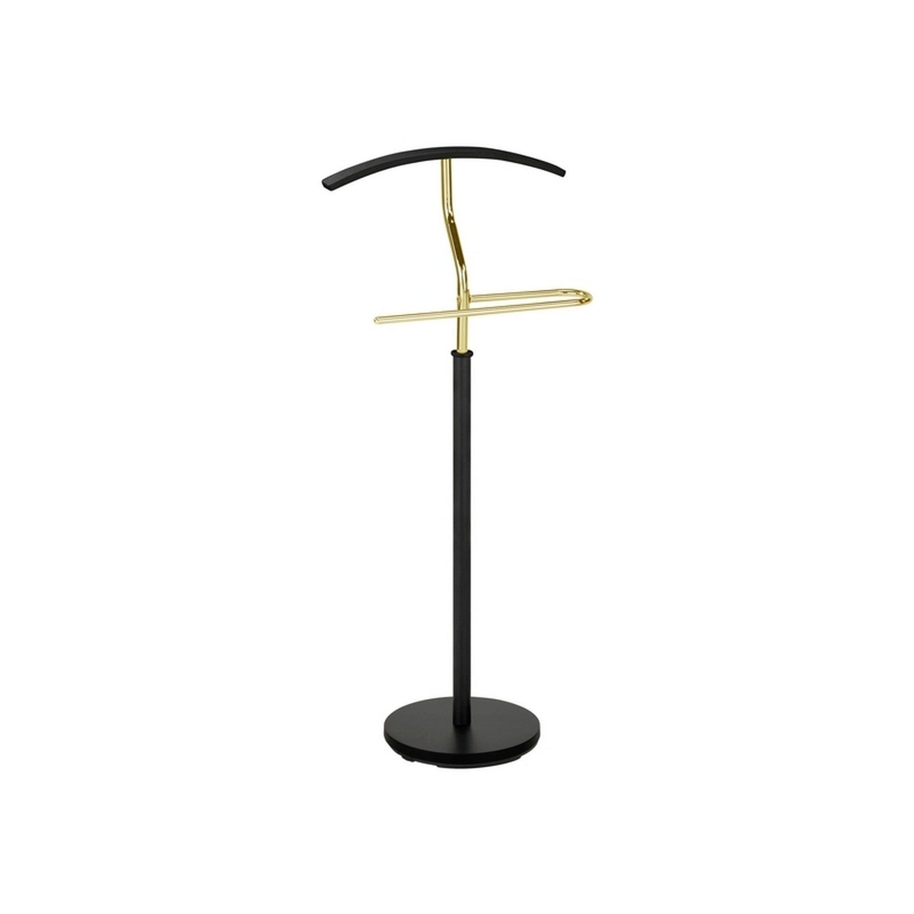 Stander haine SANTOS, negru/auriu, metal, 45x28x106 cm