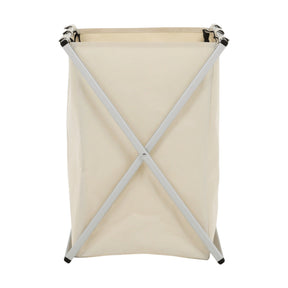 Cos de rufe LAUNDRY NEW TYP 1, bej, material textil/metal, 40x37x58 cm