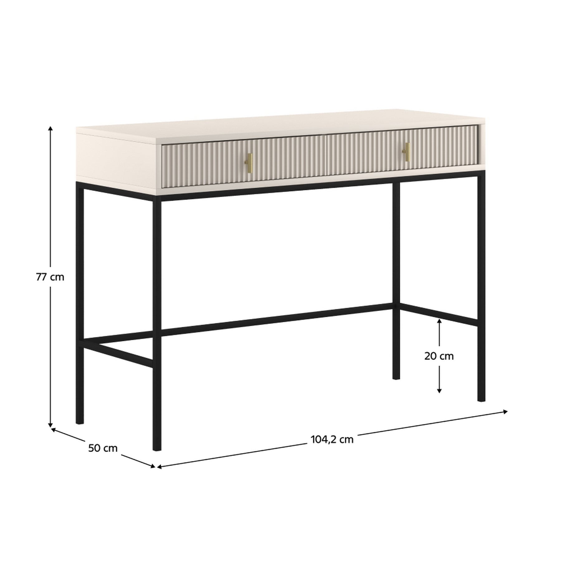 Consola MAGIRA MA07, casmir, DTD laminat, 104x50x77 cm