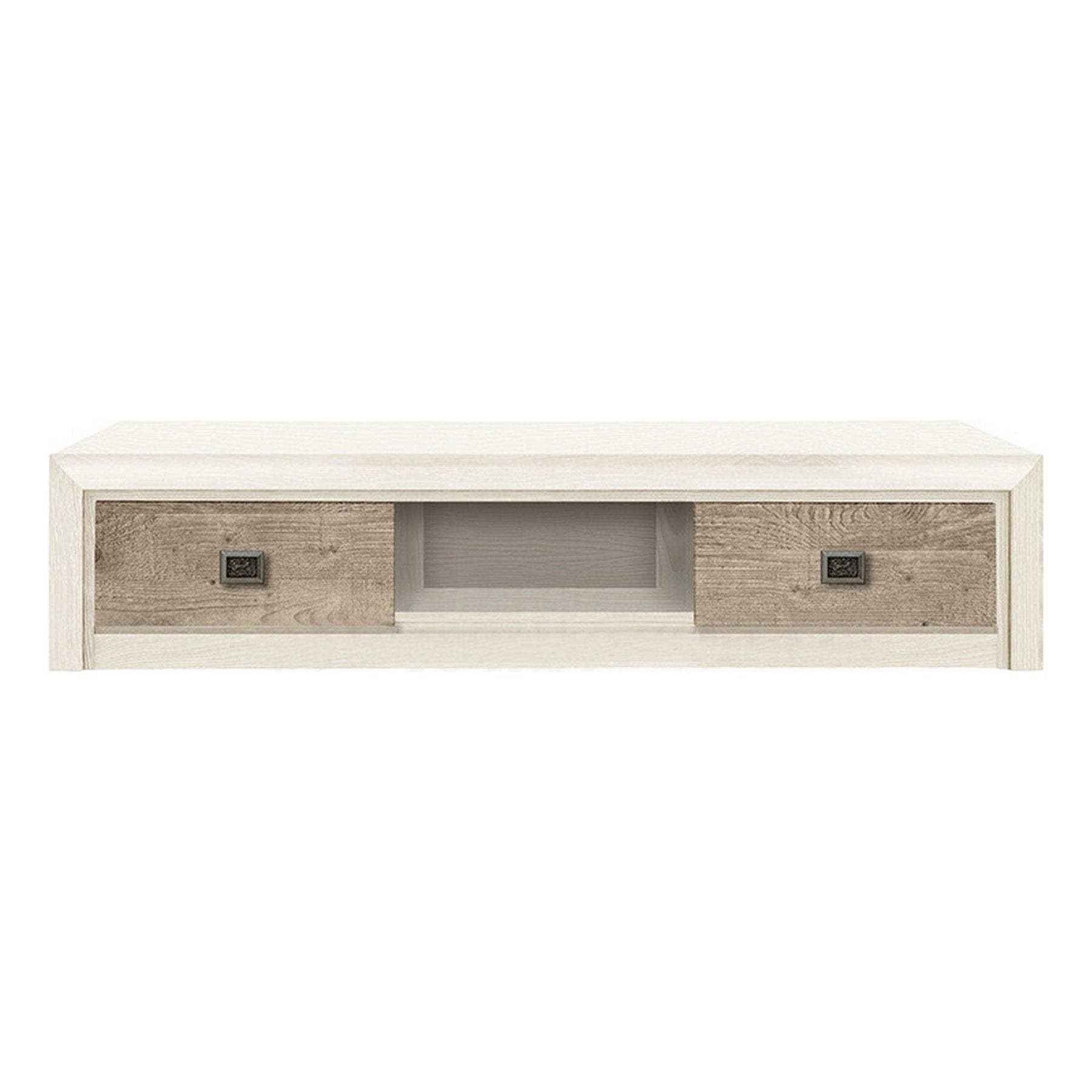 Comoda TV Koen 2, pin canyon/stejar Karbel, PAL/MDF, 150x57x33 cm