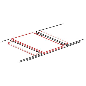 Masa extensibila FRESNO, stejar artisan/negru mat, metal, 120-180x80x76 cm