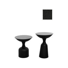 Set masuta cafea 1007-3, negru, metal, 42x42x56 cm