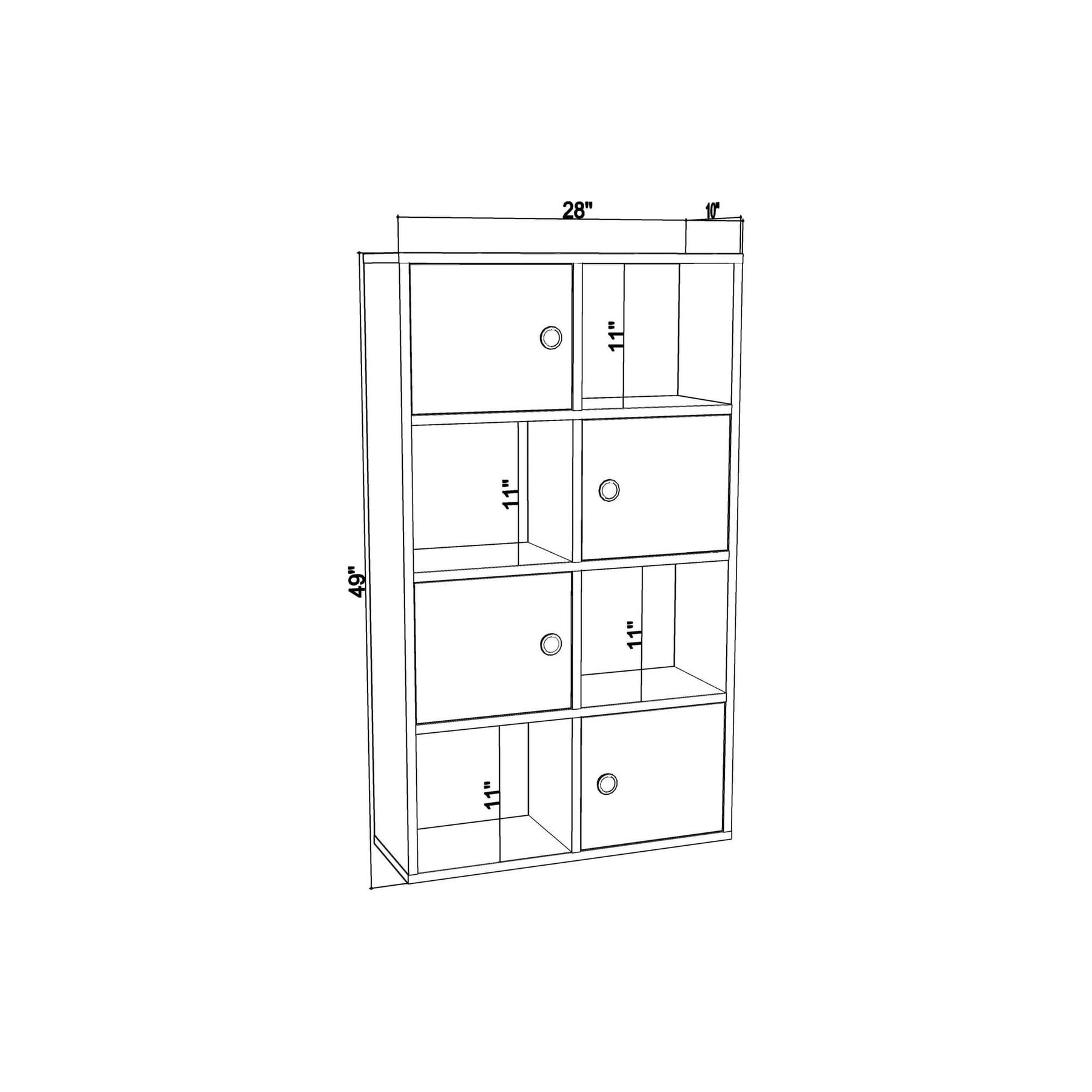 Biblioteca Tasso, stejar/alb, PAL melaminat, 72x25x123 cm