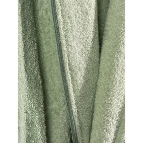 Set halat de baie si prosop Deluxe, verde, bumbac, M-50x90 cm