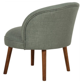 Taburet Nice, verde menta, stofa/lemn, 60x67x66 cm