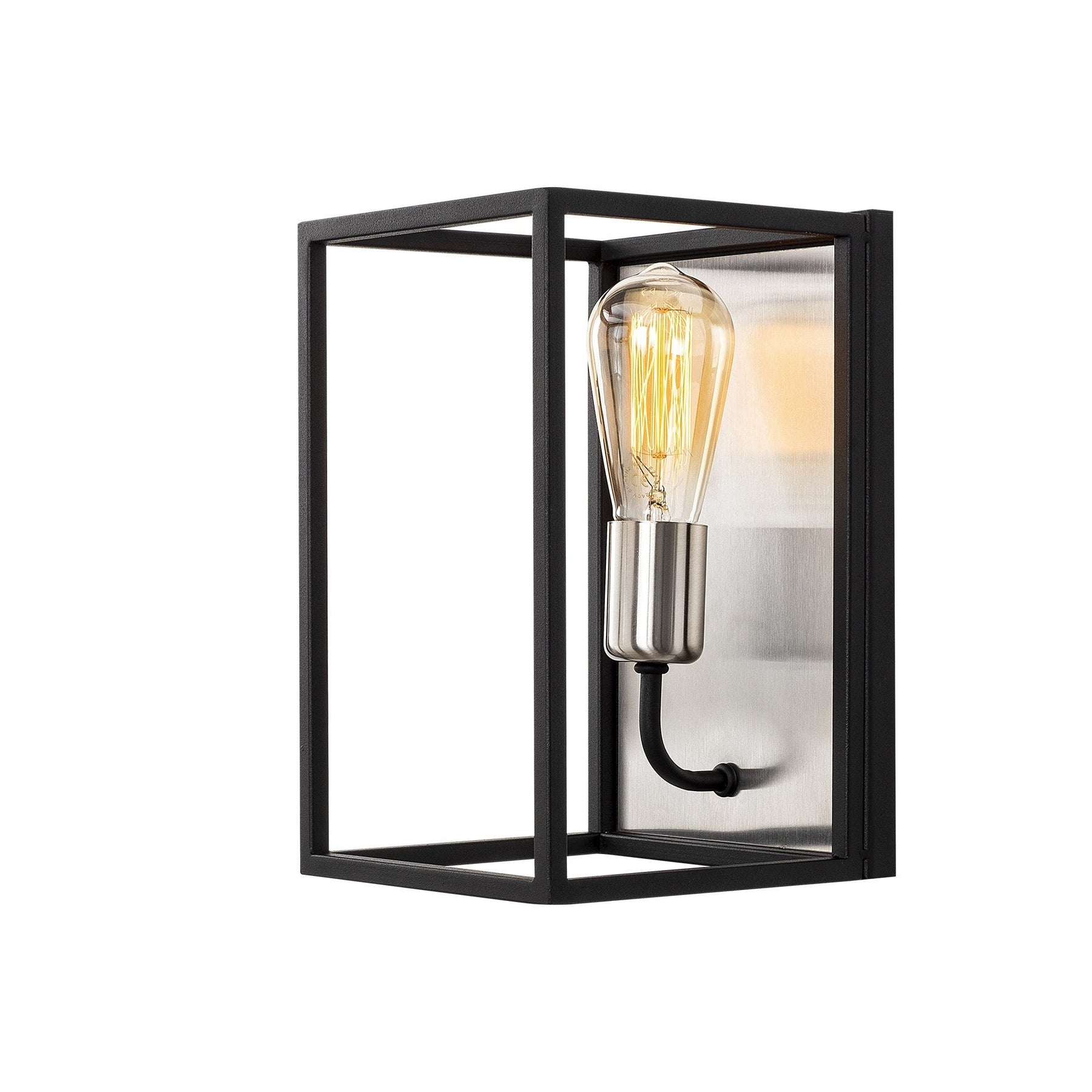 Lampa de perete Kafes-5561, negru, metal, 17x19x28 cm