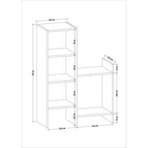 Pantofar Earl, alb, PAL melaminat, 86x36x120 cm