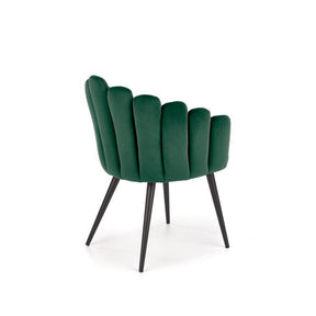 Scaun tapitat K410, verde, 65x62x85 cm